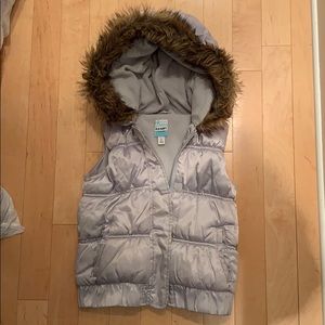 Old Navy Girls Large Silver Vest